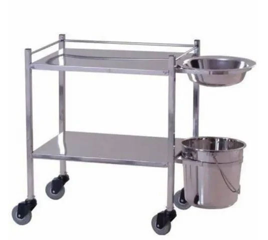 SS Hospital Dressing Trolley